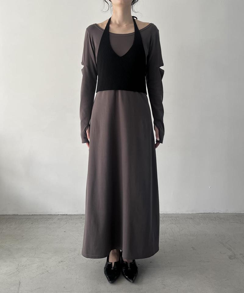 【CAPRICIEUX LE'MAGE】ホルターSETカットワンピース
