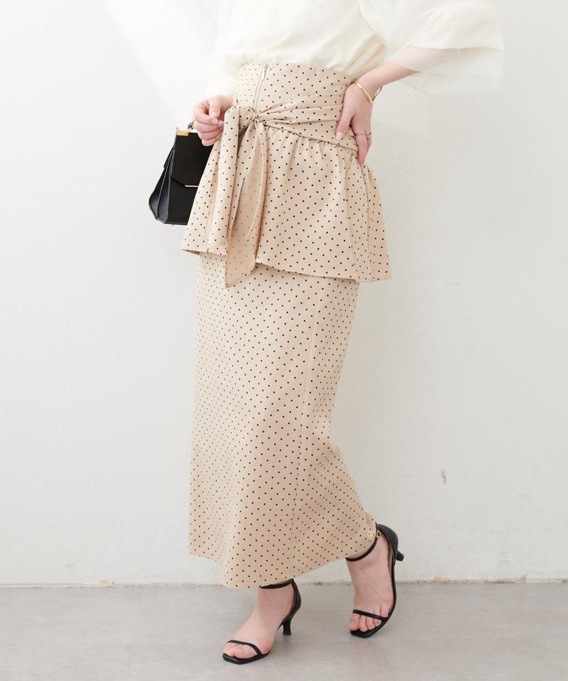 【natural couture】＜osono＞２WAYビスチェ付きスカート