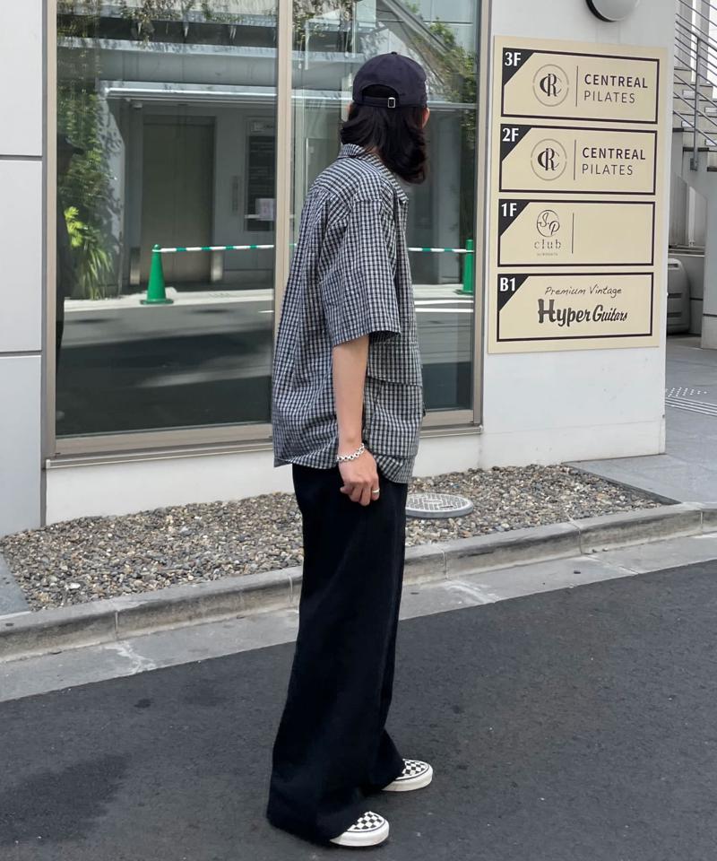 ワンタックワイドチノパンツ