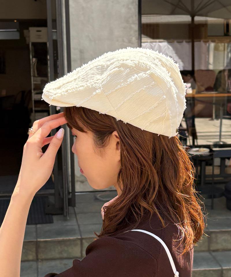 フリンジハンチングキャップ