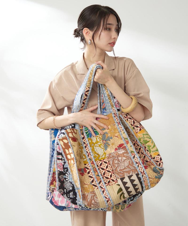 【新色登場！】【India series】パッチワークトートバッグ