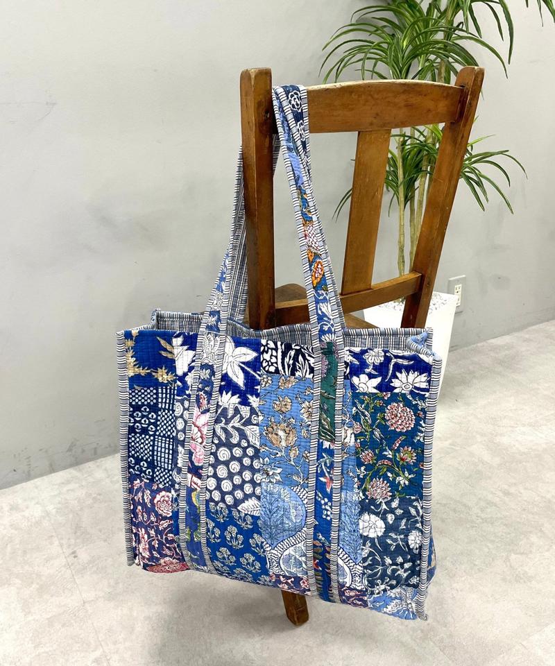 【新色登場！】【India series】パッチワークトートバッグ