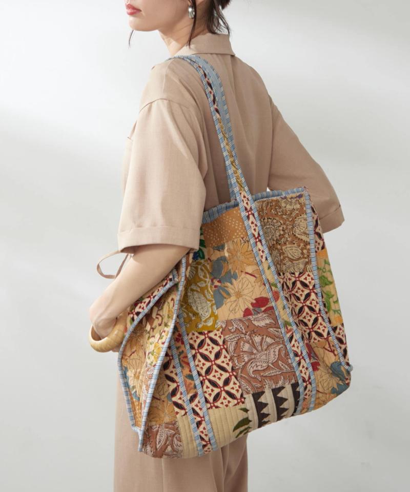 【新色登場！】【India series】パッチワークトートバッグ