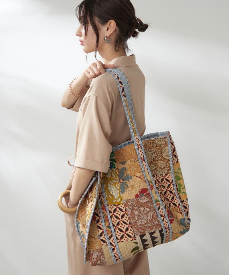【新色登場！】【India series】パッチワークトートバッグ