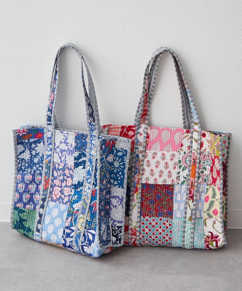 【新色登場！】【India series】パッチワークトートバッグ