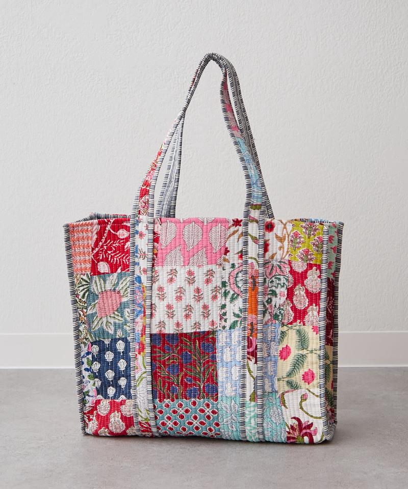 【新色登場！】【India series】パッチワークトートバッグ