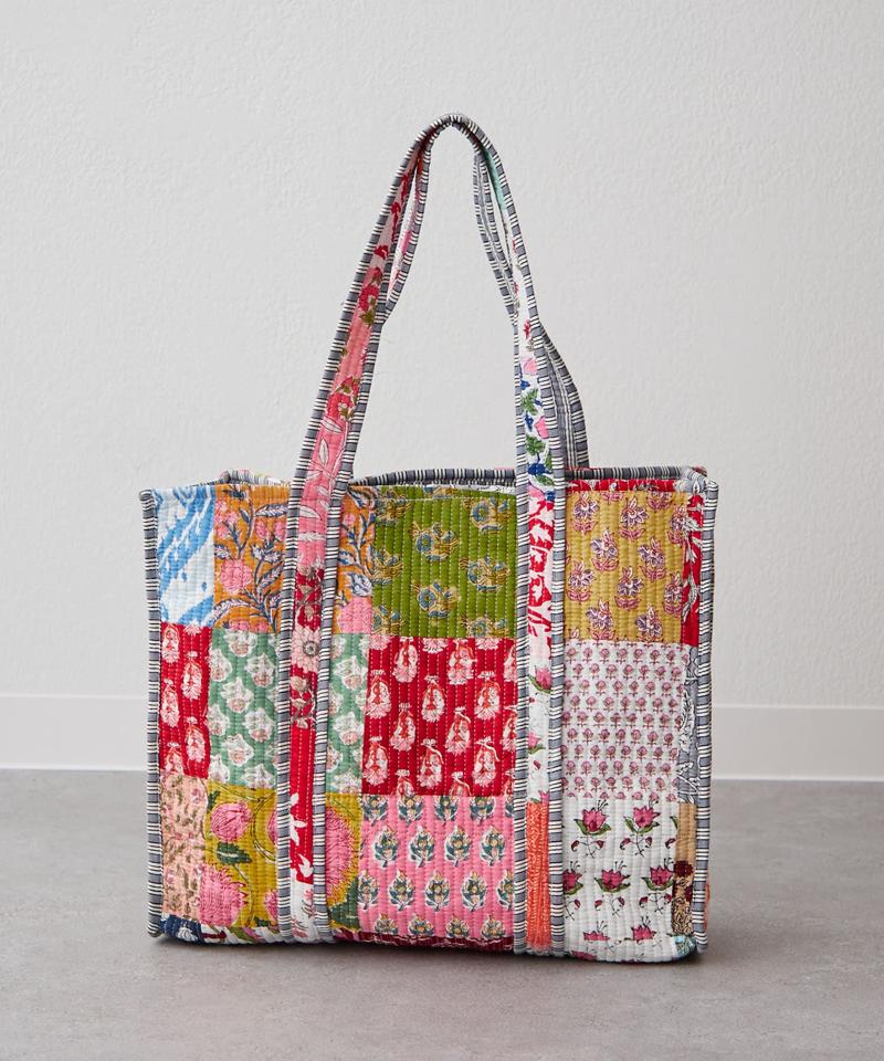 【新色登場！】【India series】パッチワークトートバッグ