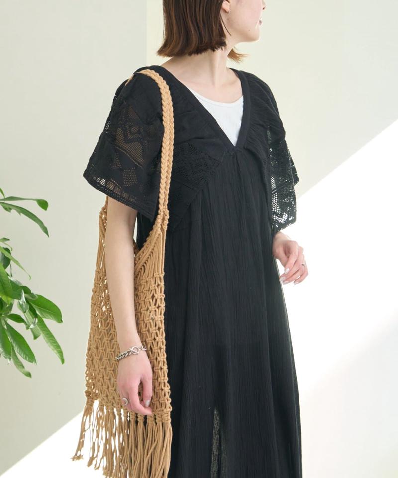 【WEB限定】【india】肩レース2WAYワンピース