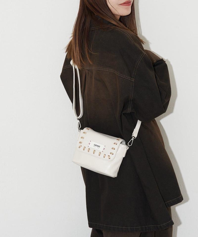 【GRAIN/グレイン】ヴィンテージステッチミニショルダーバッグ