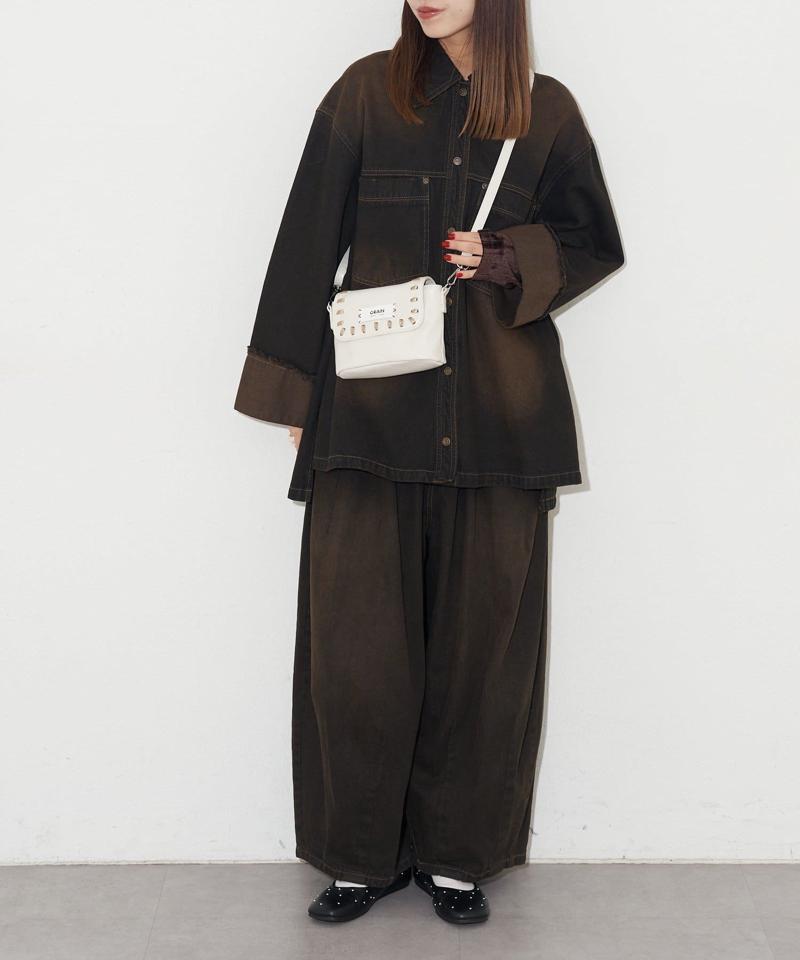 【GRAIN/グレイン】ヴィンテージステッチミニショルダーバッグ