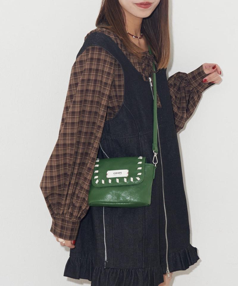 【GRAIN/グレイン】ヴィンテージステッチミニショルダーバッグ