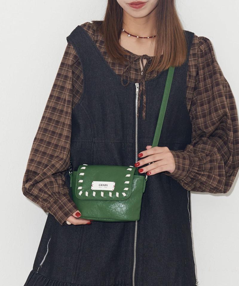 【GRAIN/グレイン】ヴィンテージステッチミニショルダーバッグ