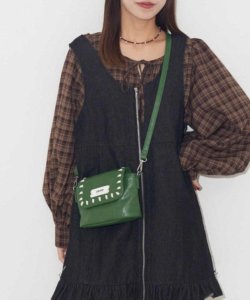 【GRAIN/グレイン】ヴィンテージステッチミニショルダーバッグ