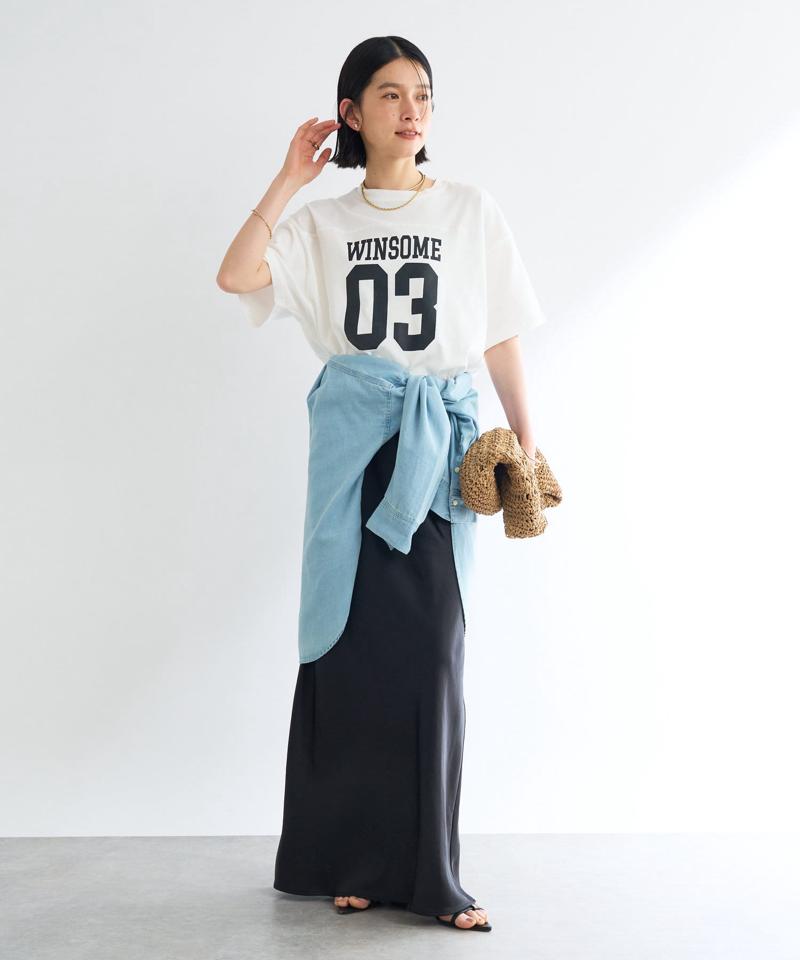 《綿100％・リラックスした着心地》ナンバリングリラックスTシャツ