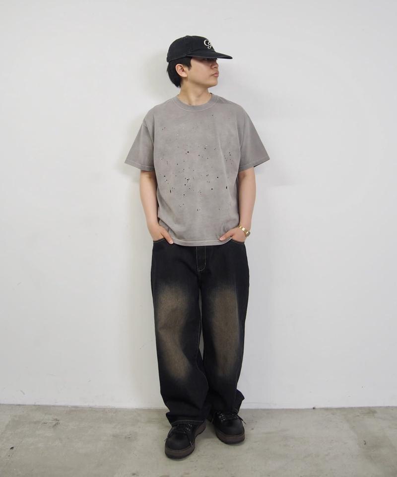 【Sourcream/サワークリーム】FADEダメージリバーシブルTEE