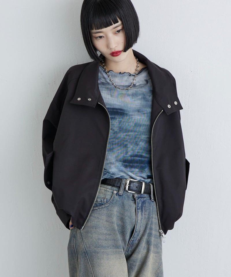 【軽量/通気性◎】プリーツシアートップス