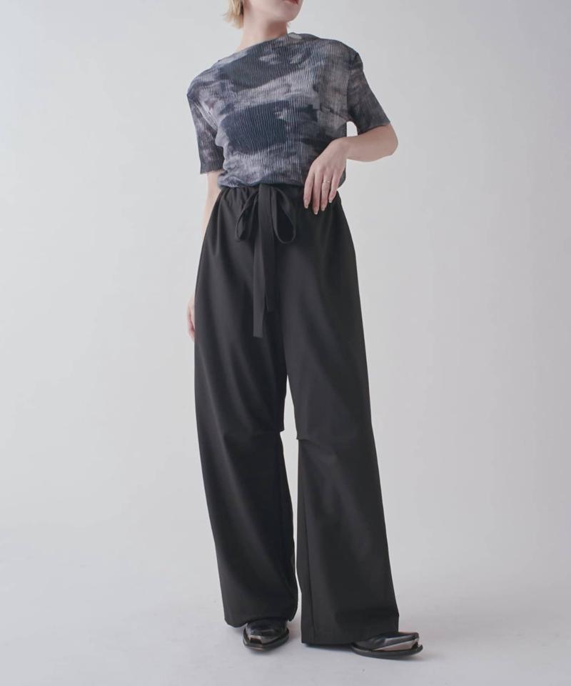 【軽量/通気性◎】プリーツシアートップス