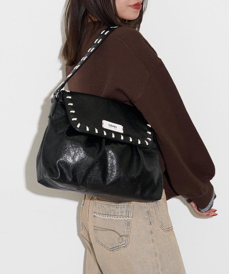 【GRAIN/グレイン】ヴィンテージステッチボストンバッグ