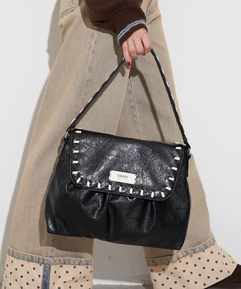【GRAIN/グレイン】ヴィンテージステッチボストンバッグ