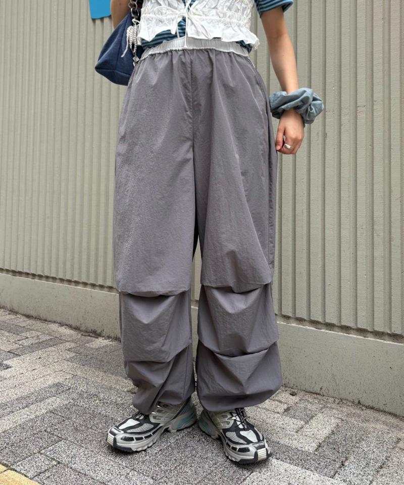 【UNISEX】ナイロン切り替えパンツ