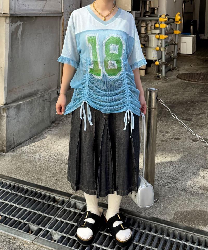 メッシュナンバリングシャーリングTee