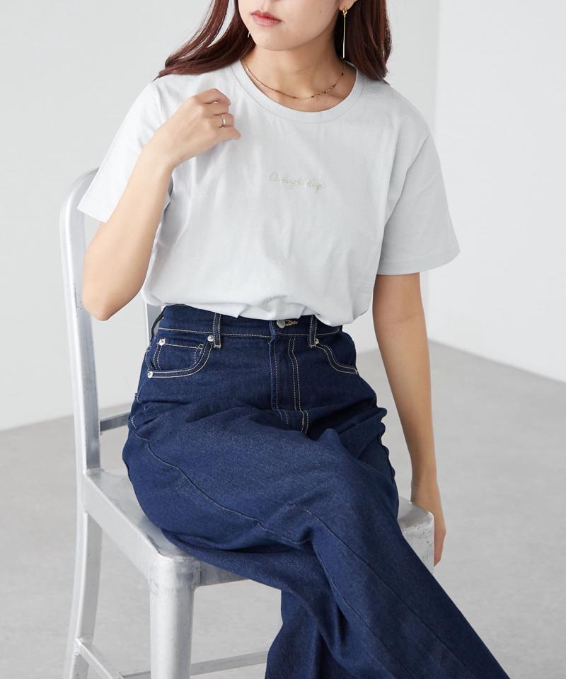 【RMAF】ロゴラメ刺繍半袖T