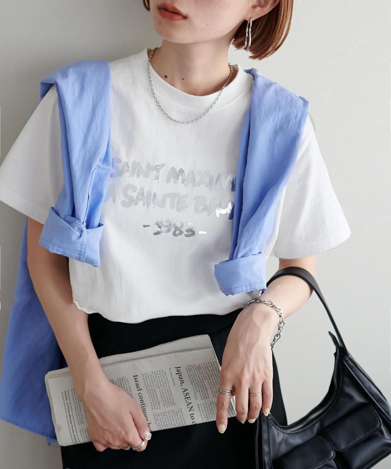【WEB限定/新色追加!】アソート箔プリントTシャツ