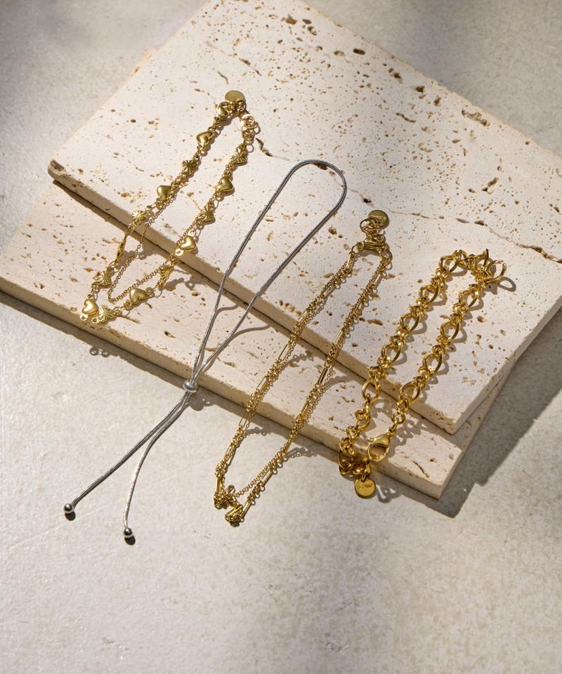 ＜ステンレス＞チェーンブレスレット
