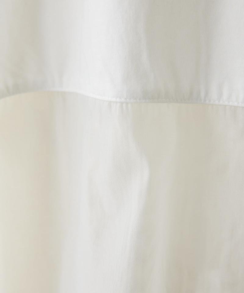 裾シアーTシャツ【SUM1 STYLE(スミスタイル)】