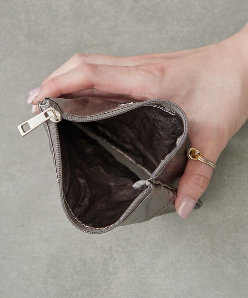 メタリックティッシュポーチ