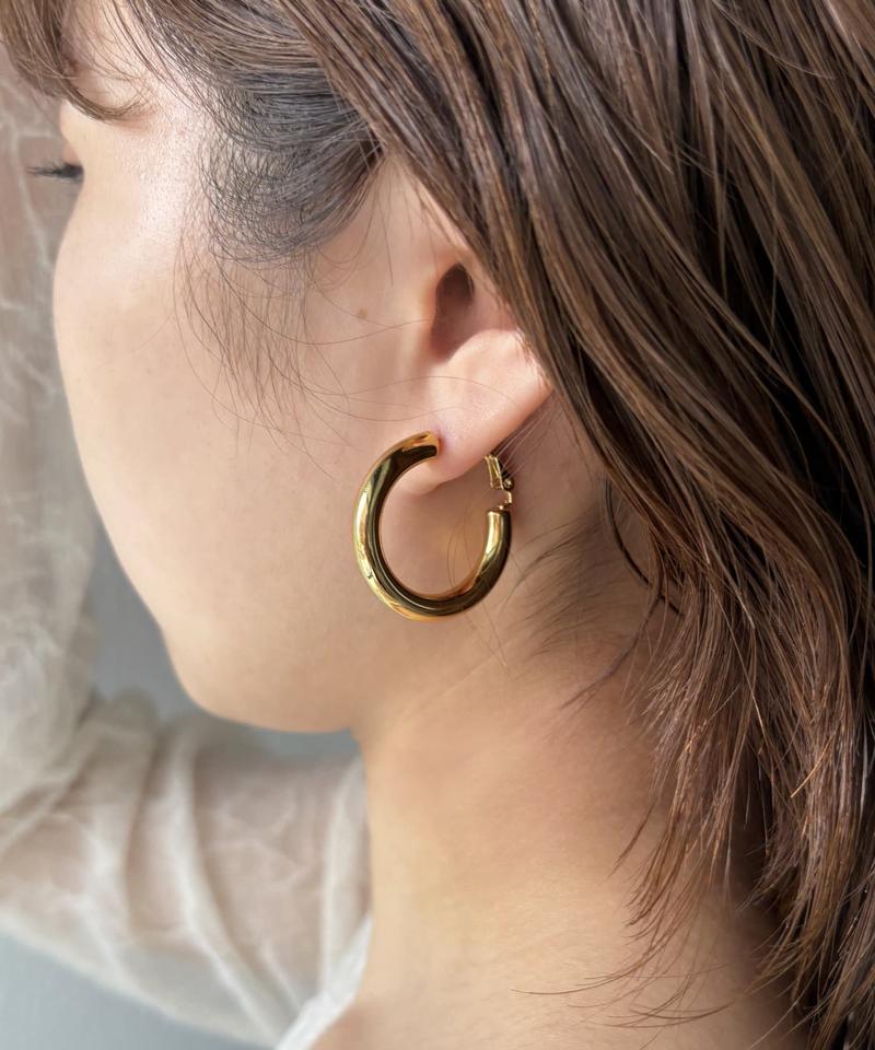 ＜ステンレス＞フープピアス