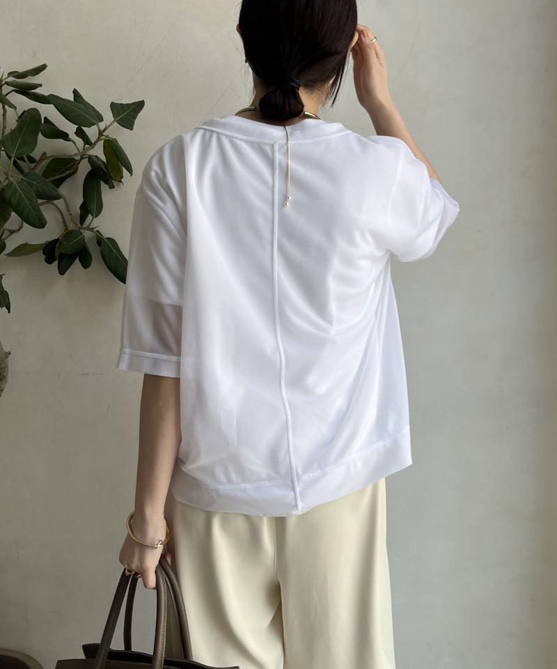 トリコットオーガンジーTEE