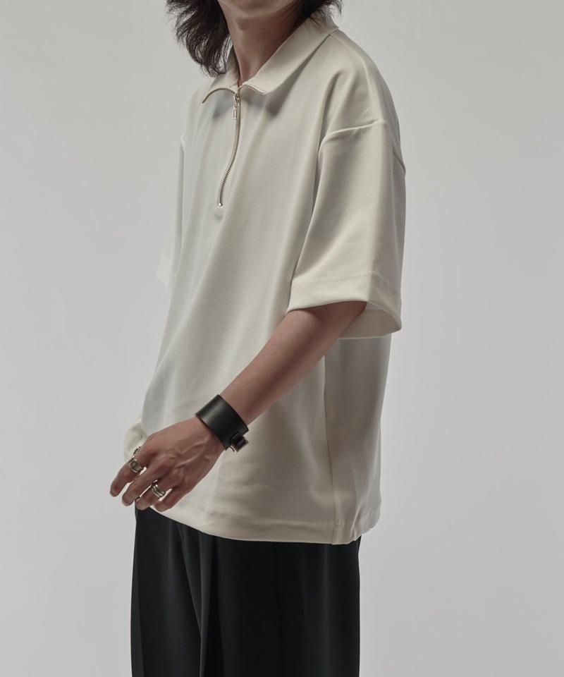 ジョーゼットハーフZIP s/s カットソー
