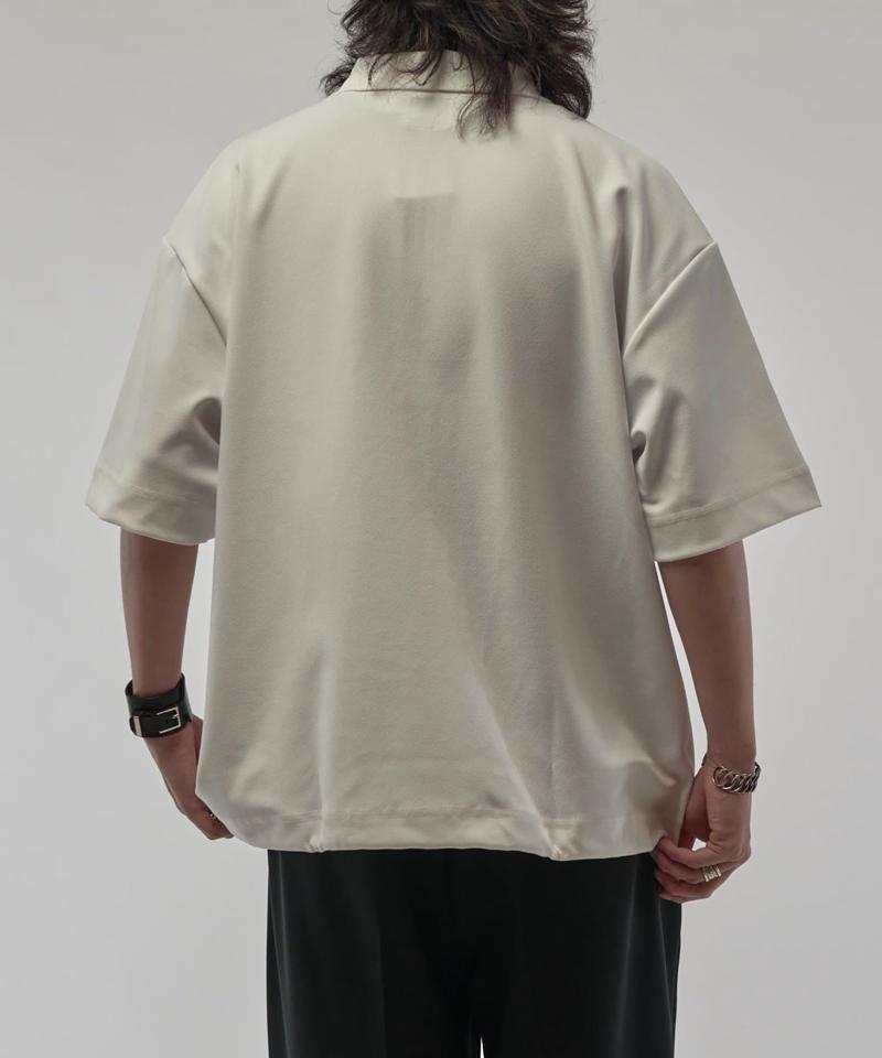ジョーゼットハーフZIP s/s カットソー