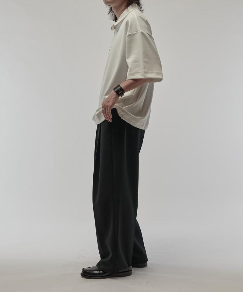 ジョーゼットハーフZIP s/s カットソー