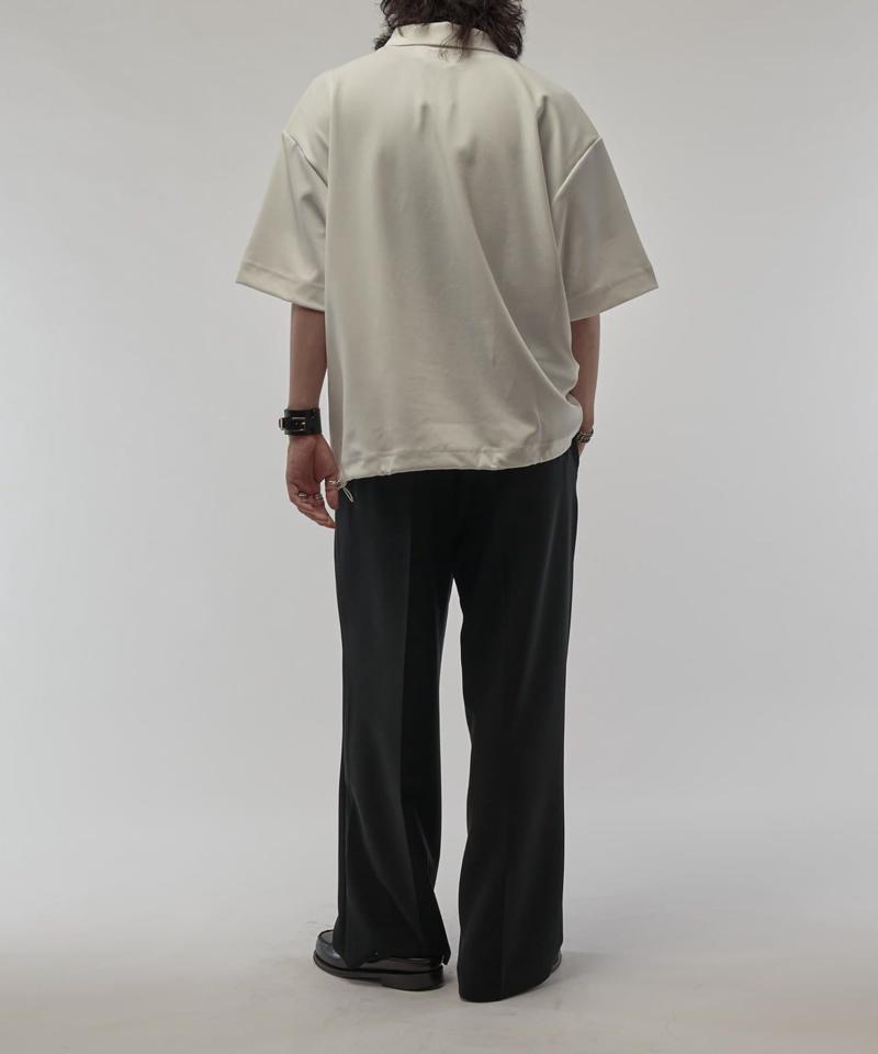 ジョーゼットハーフZIP s/s カットソー