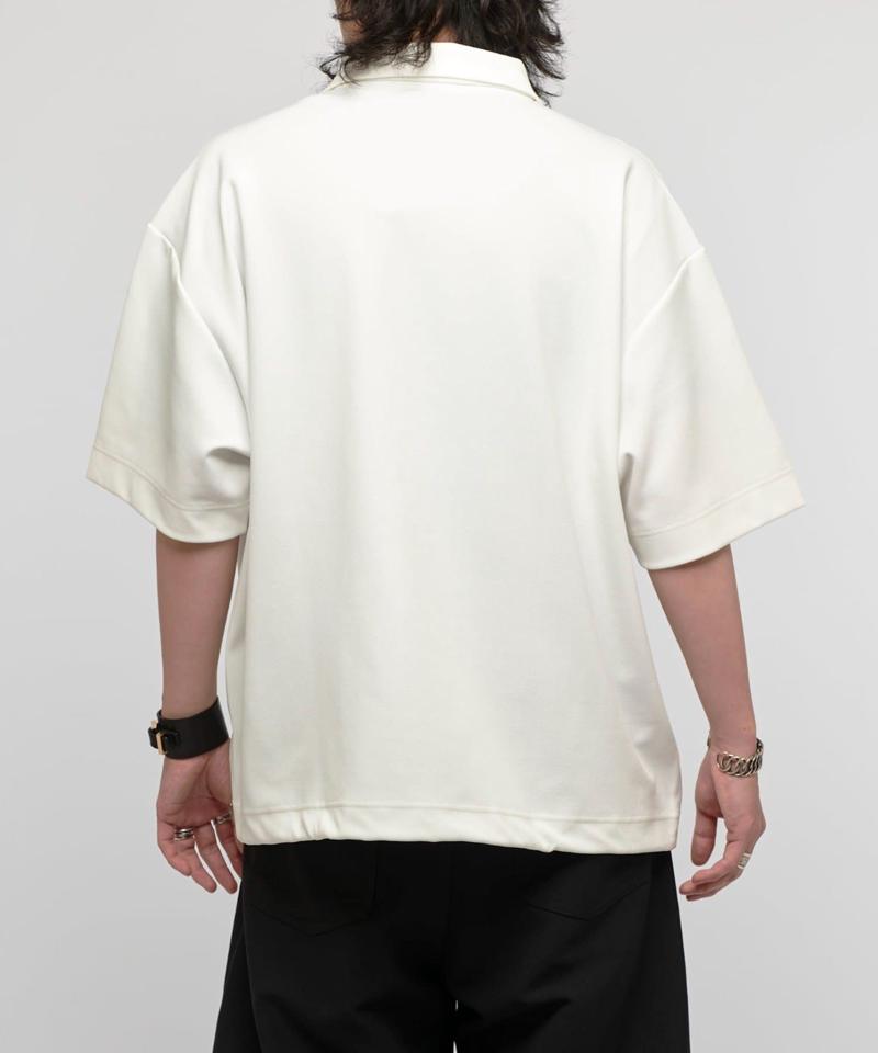 ジョーゼットハーフZIP s/s カットソー