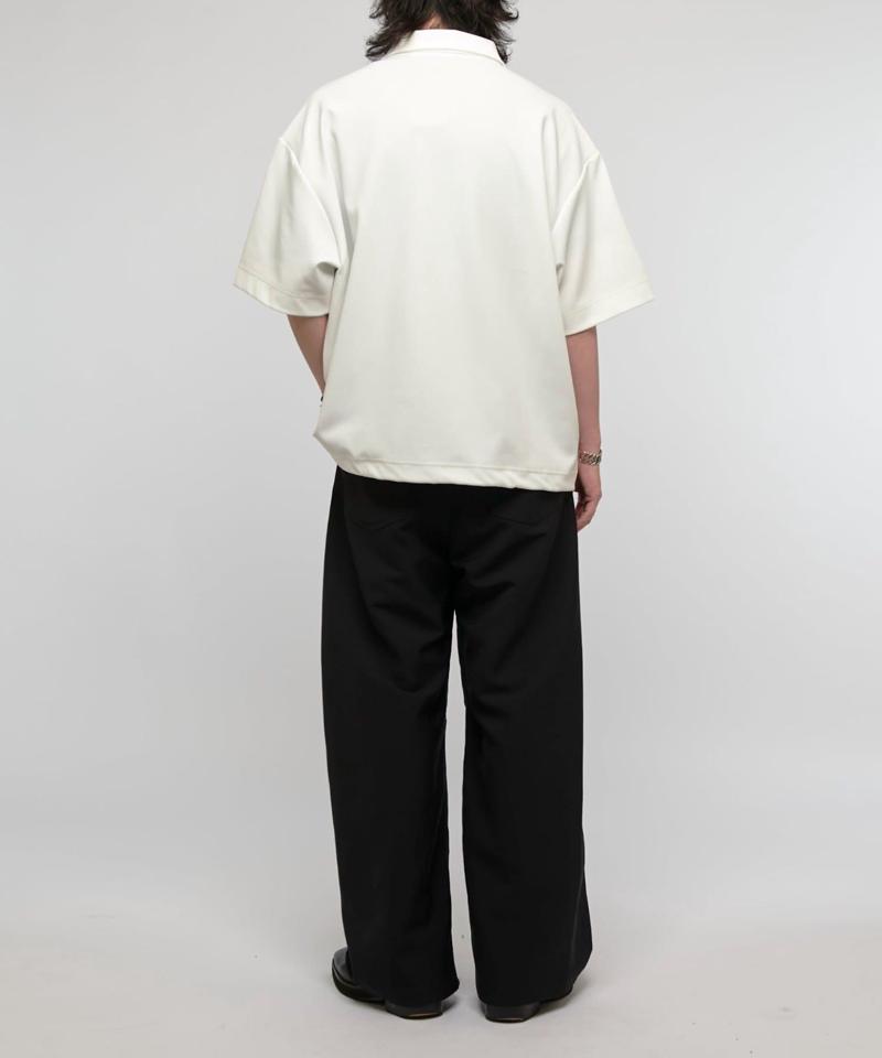 ジョーゼットハーフZIP s/s カットソー