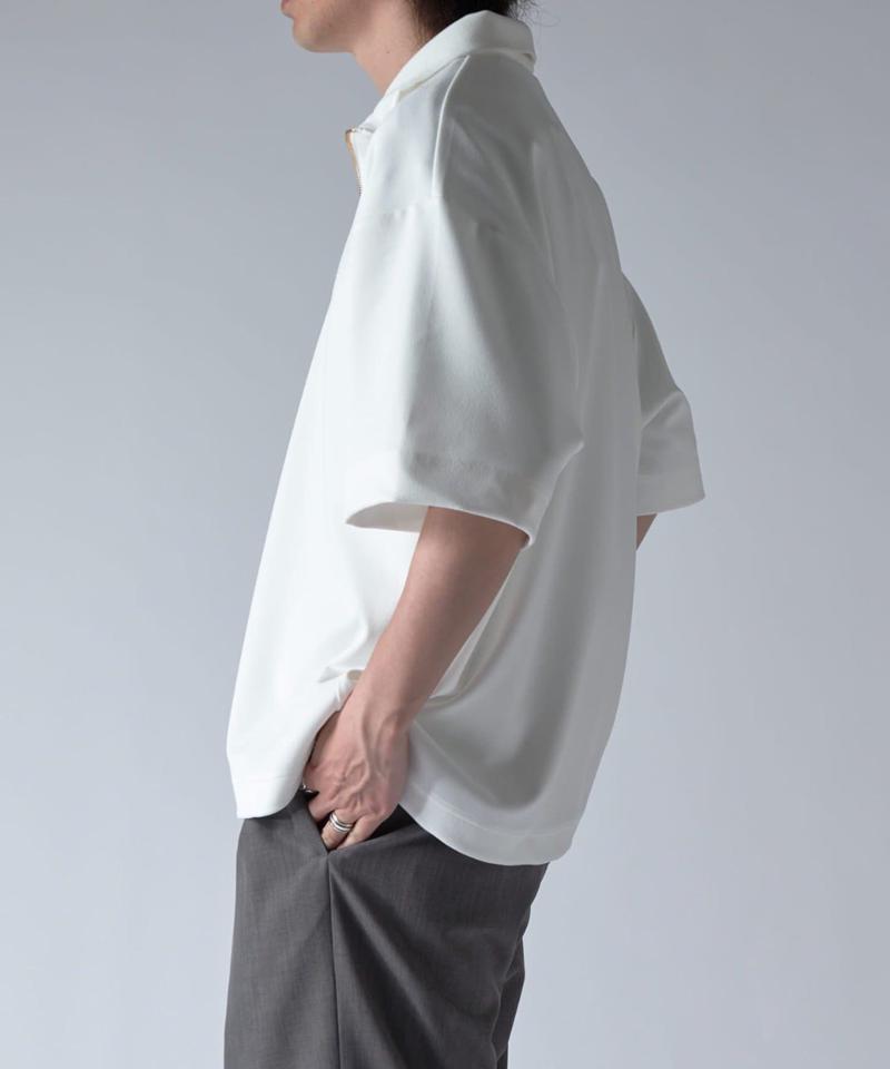 ジョーゼットハーフZIP s/s カットソー
