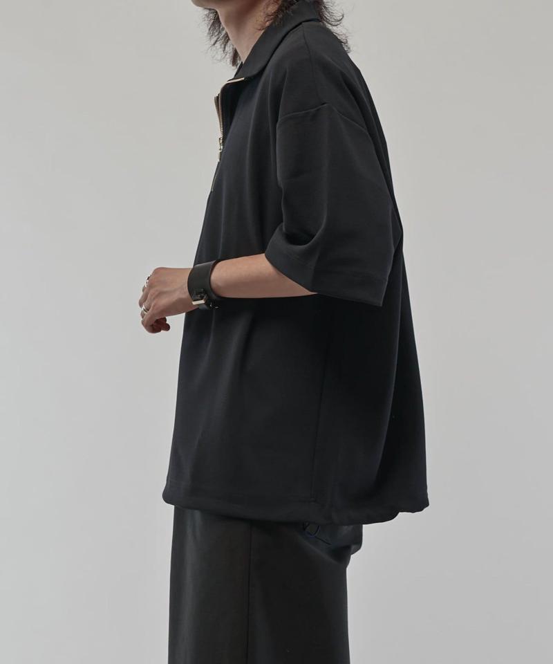ジョーゼットハーフZIP s/s カットソー