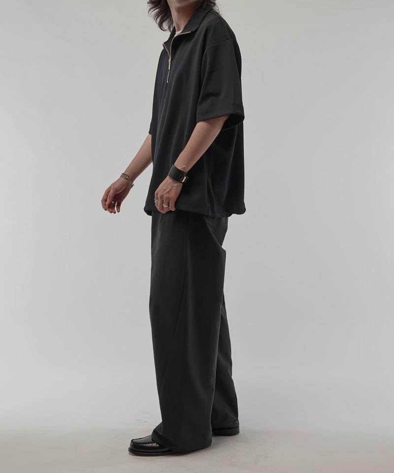 ジョーゼットハーフZIP s/s カットソー