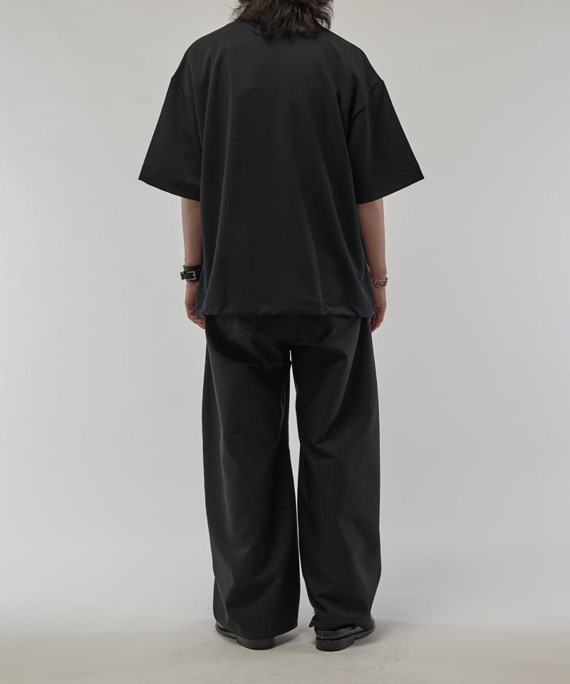 ジョーゼットハーフZIP s/s カットソー