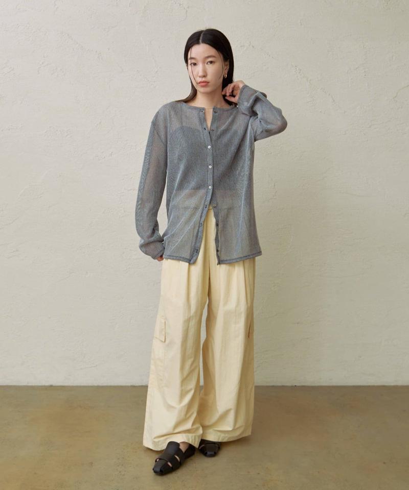 【今から秋まで使える!】2WAYメッシュカーディガン