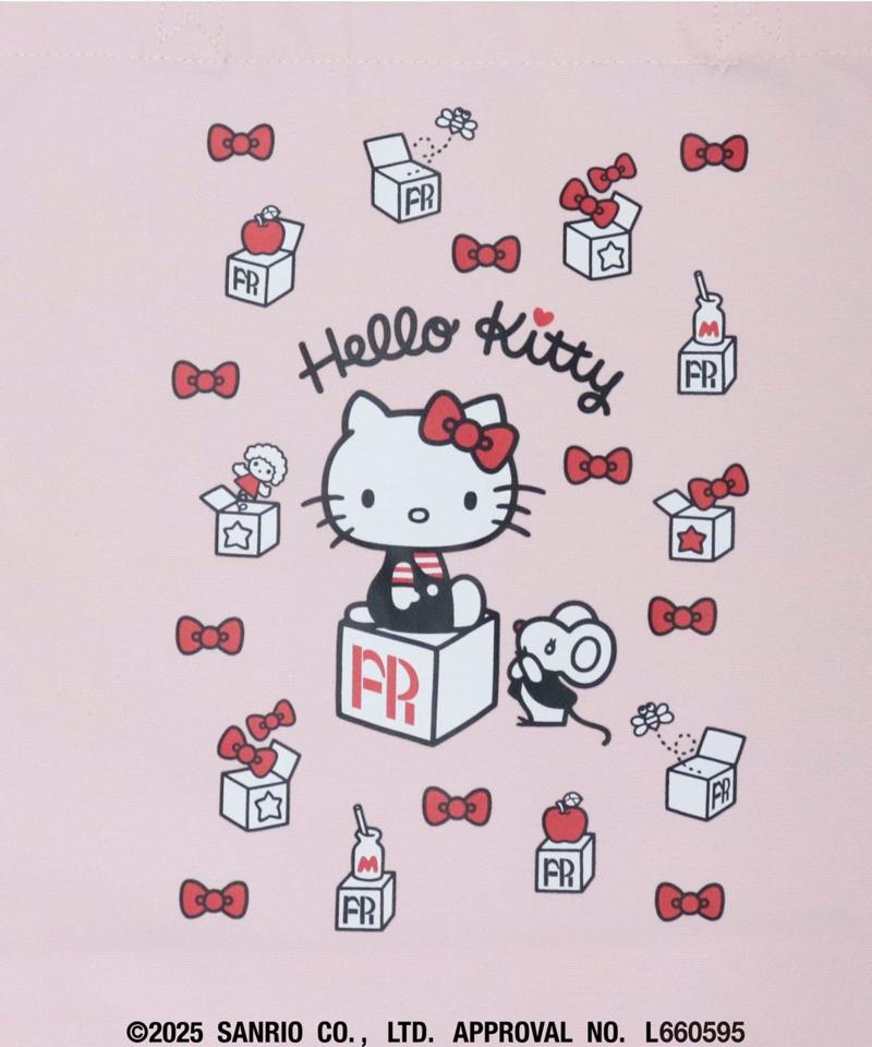 【HELLO KITTY meet FREDY emue】ボックスプリントトート