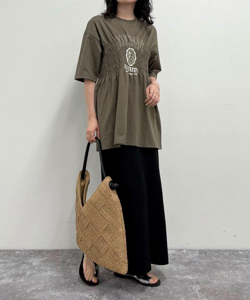 シャーリングロゴTシャツ
