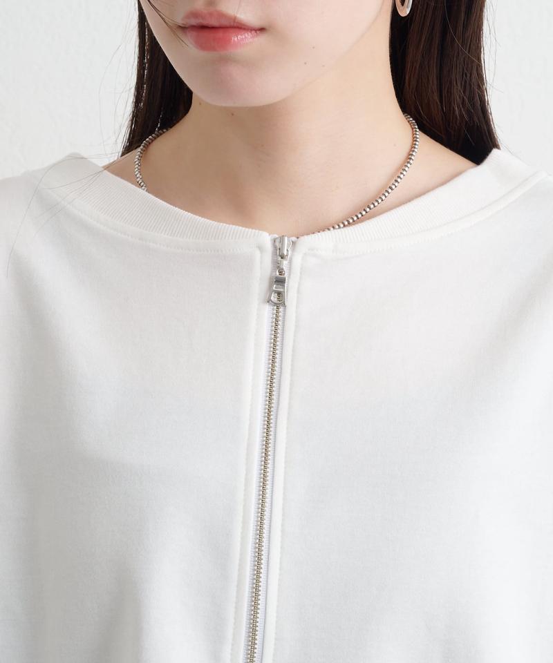 ハーフジップ2WAYTシャツ