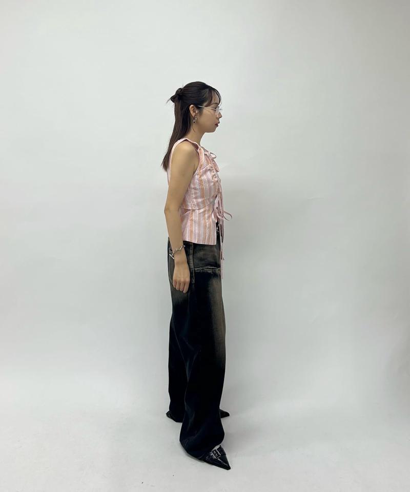 【WHO'S WHO gallery】ギャザーコイルデザインジレ