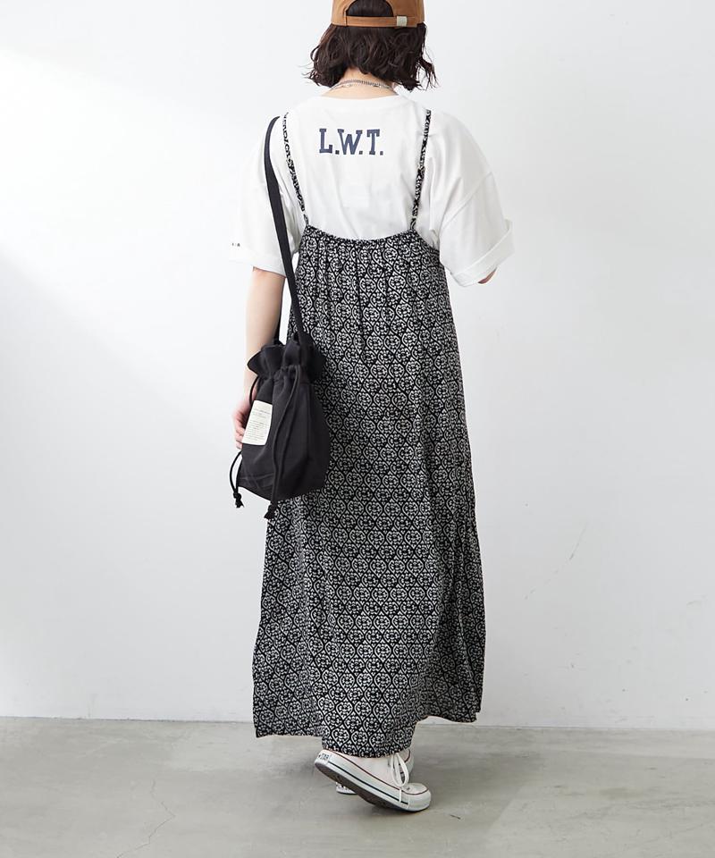 【WEB限定】総柄レーヨンキャミワンピース