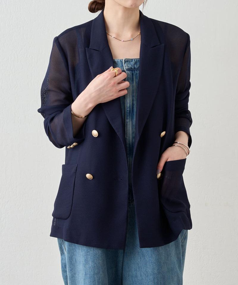 《夏の体型カバーに！》メッシュジャケット