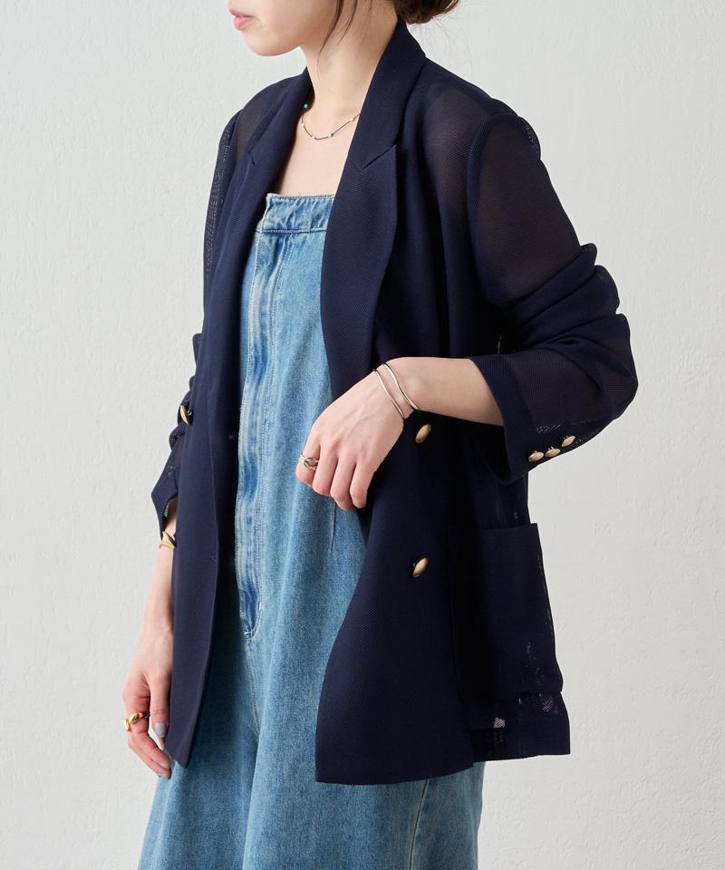 《夏の体型カバーに！》メッシュジャケット